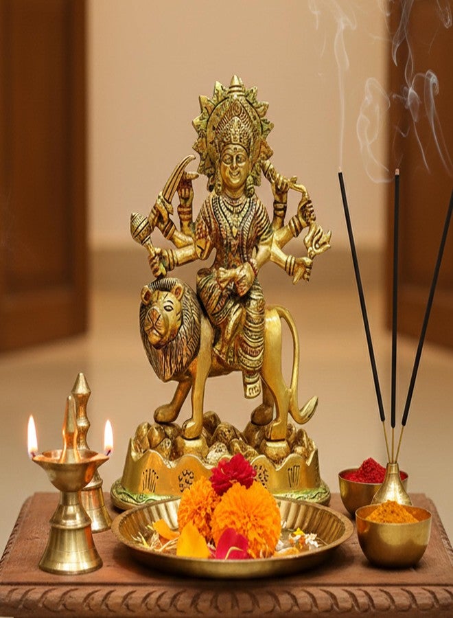 إسبلانيد تمثال نحاسي eSplanade Maa Durga MATA Rani Murti Idol (6.5 بوصة) - Image 2